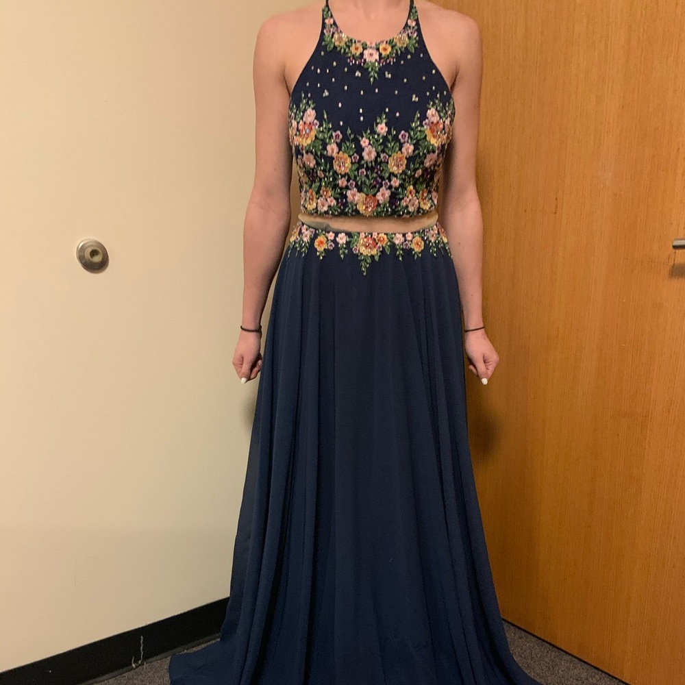 Navy prom dress